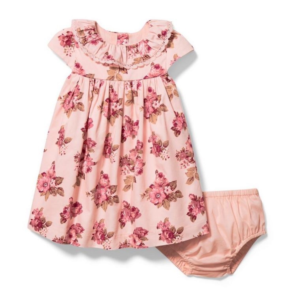 NWOT Janie and Jack Baby Floral Collared Dress